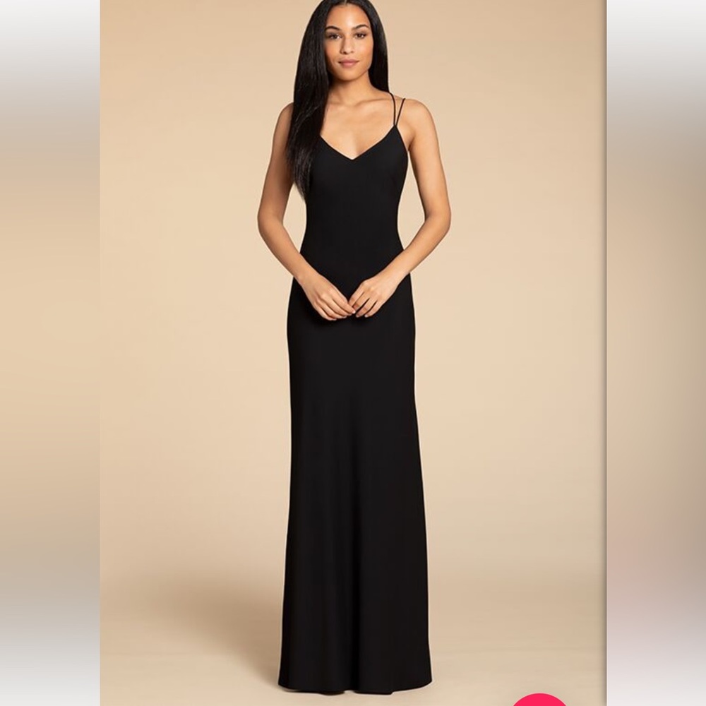 Hayley Paige Occasions STYLE 5901 Black bridesmaids dress - Picture 1 of 4
